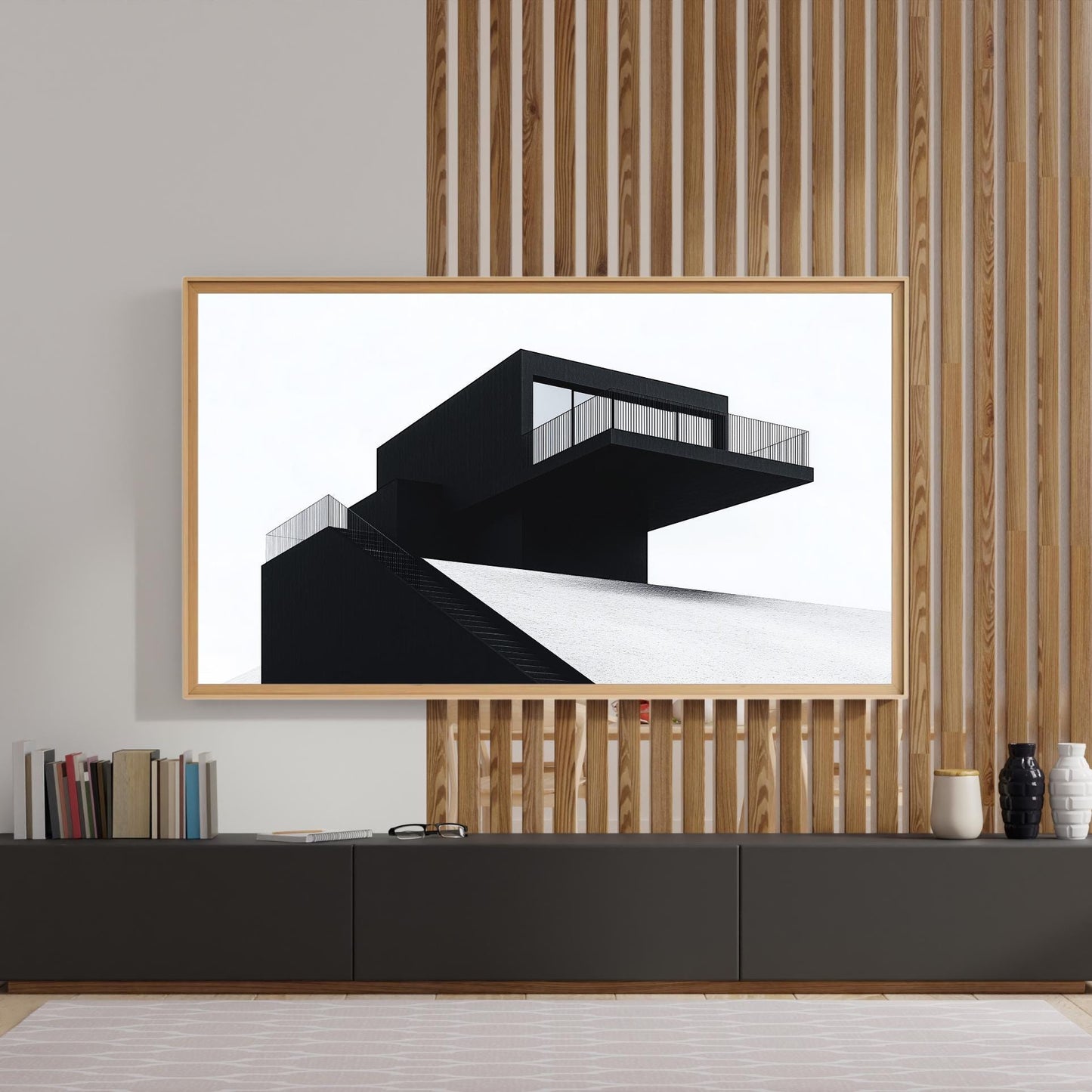 Frame TV Art → Modern Architecture