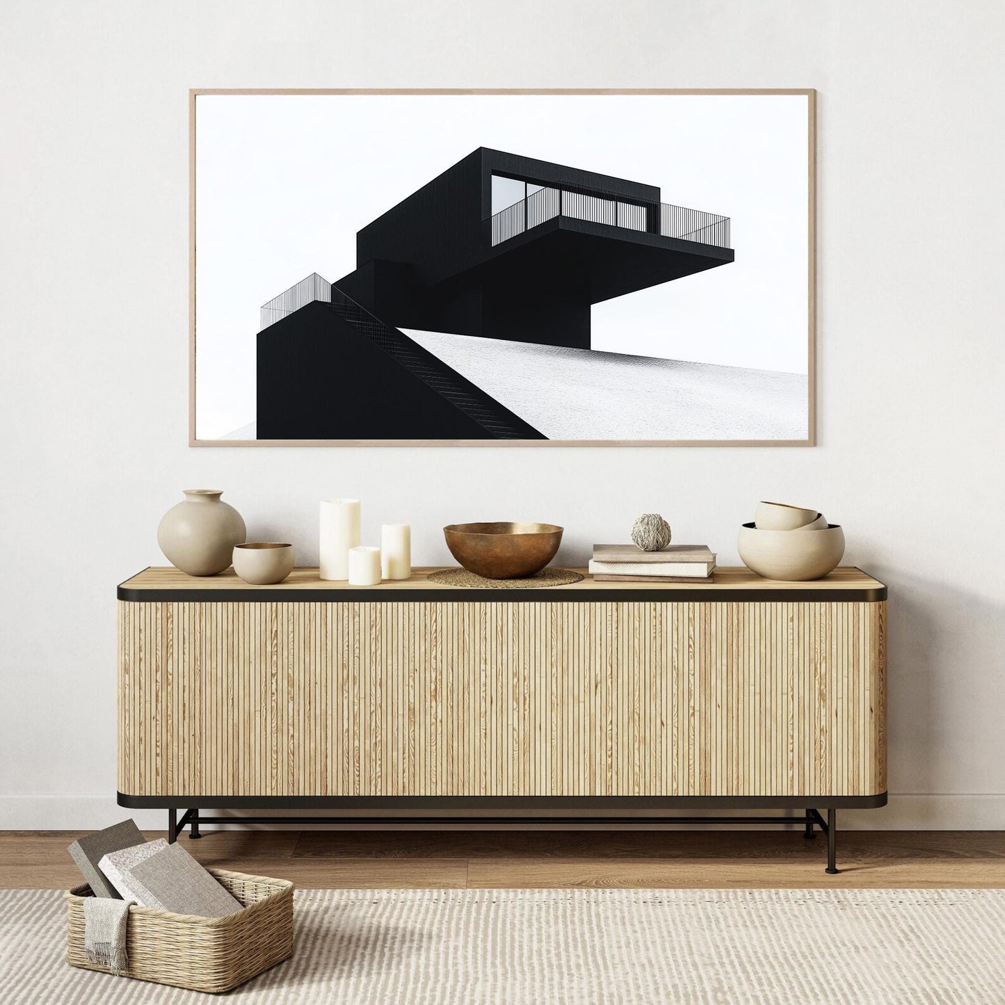 Frame TV Art → Modern Architecture