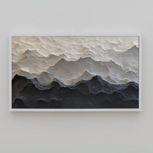 Frame TV Art → Modern Minimalism in Shadow Bundle of 4