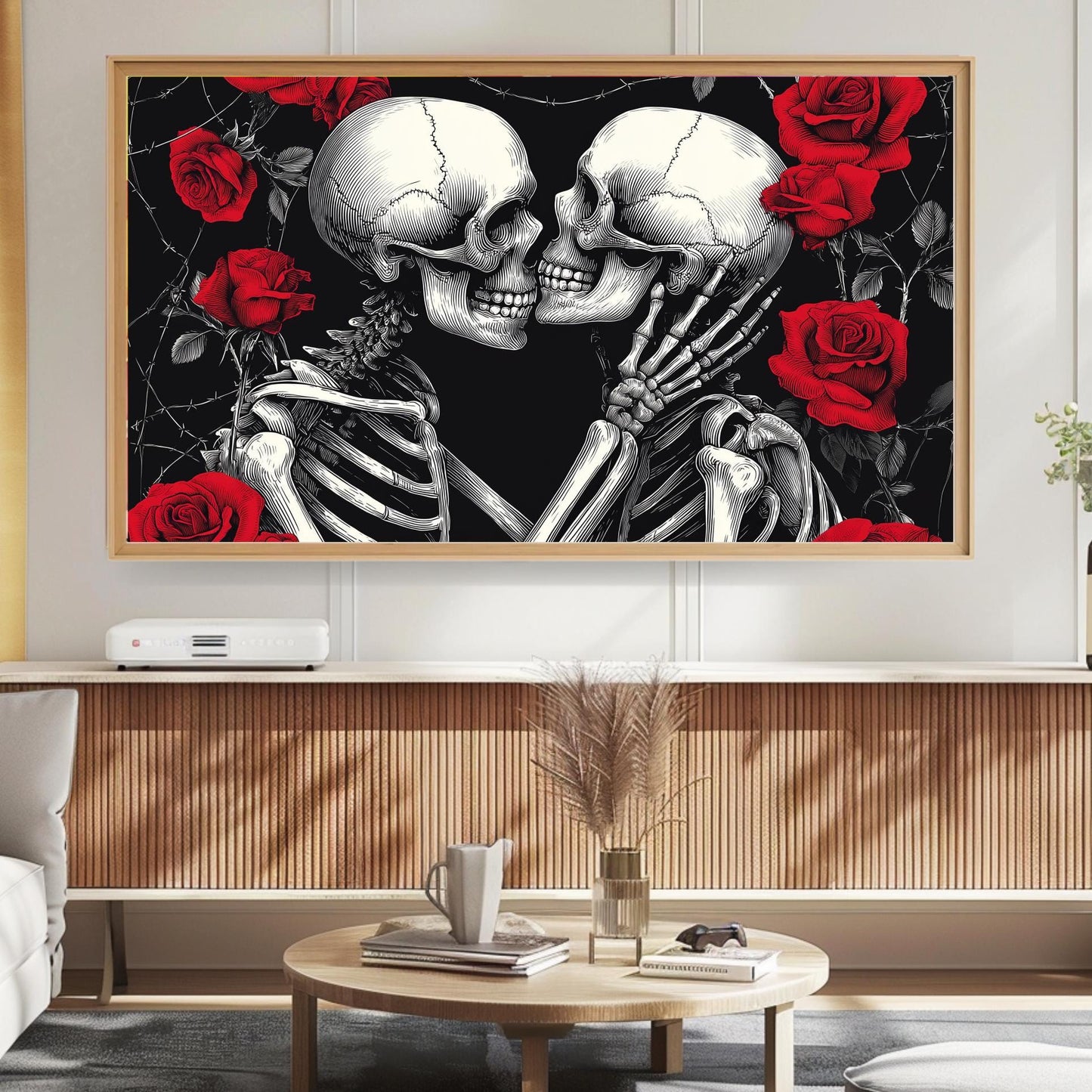 Frame TV Art → Skeleton Lovers for Halloween • Dia de los Muertos