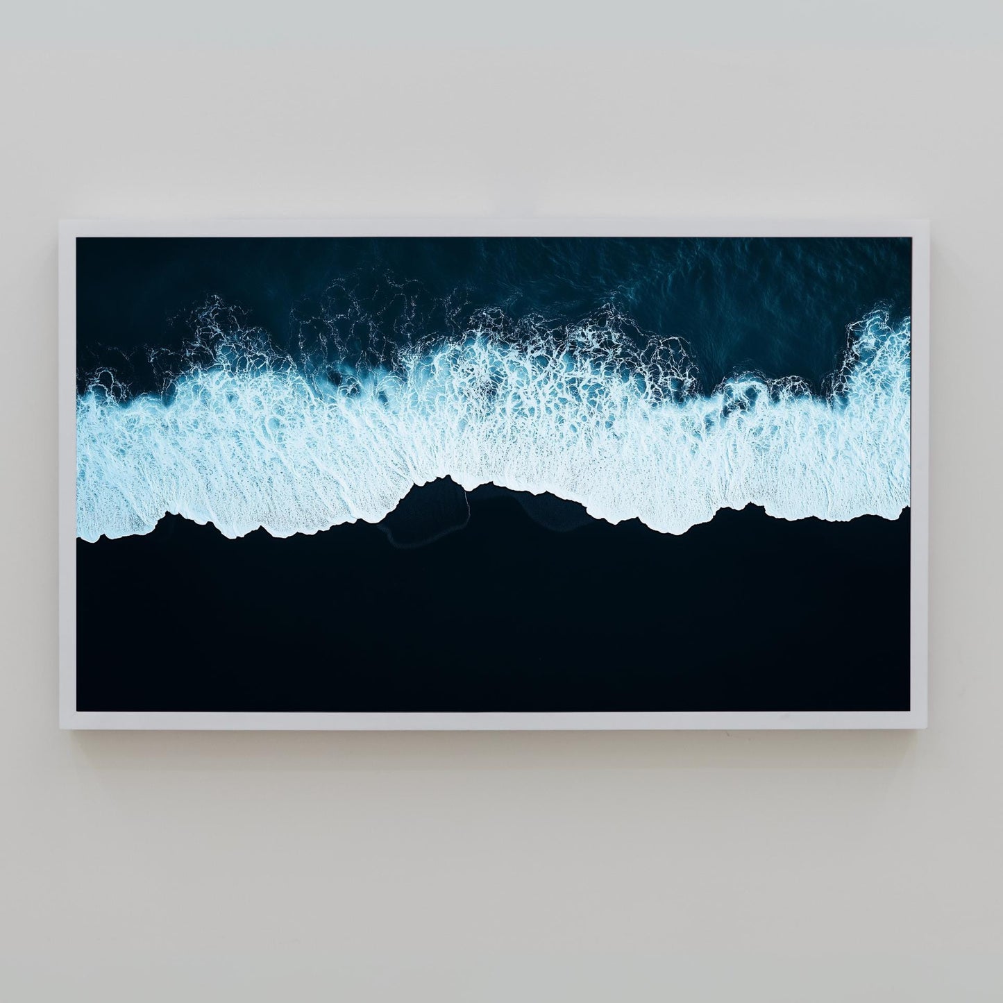 Frame TV Art • Midnight Tide Ocean Aerial View