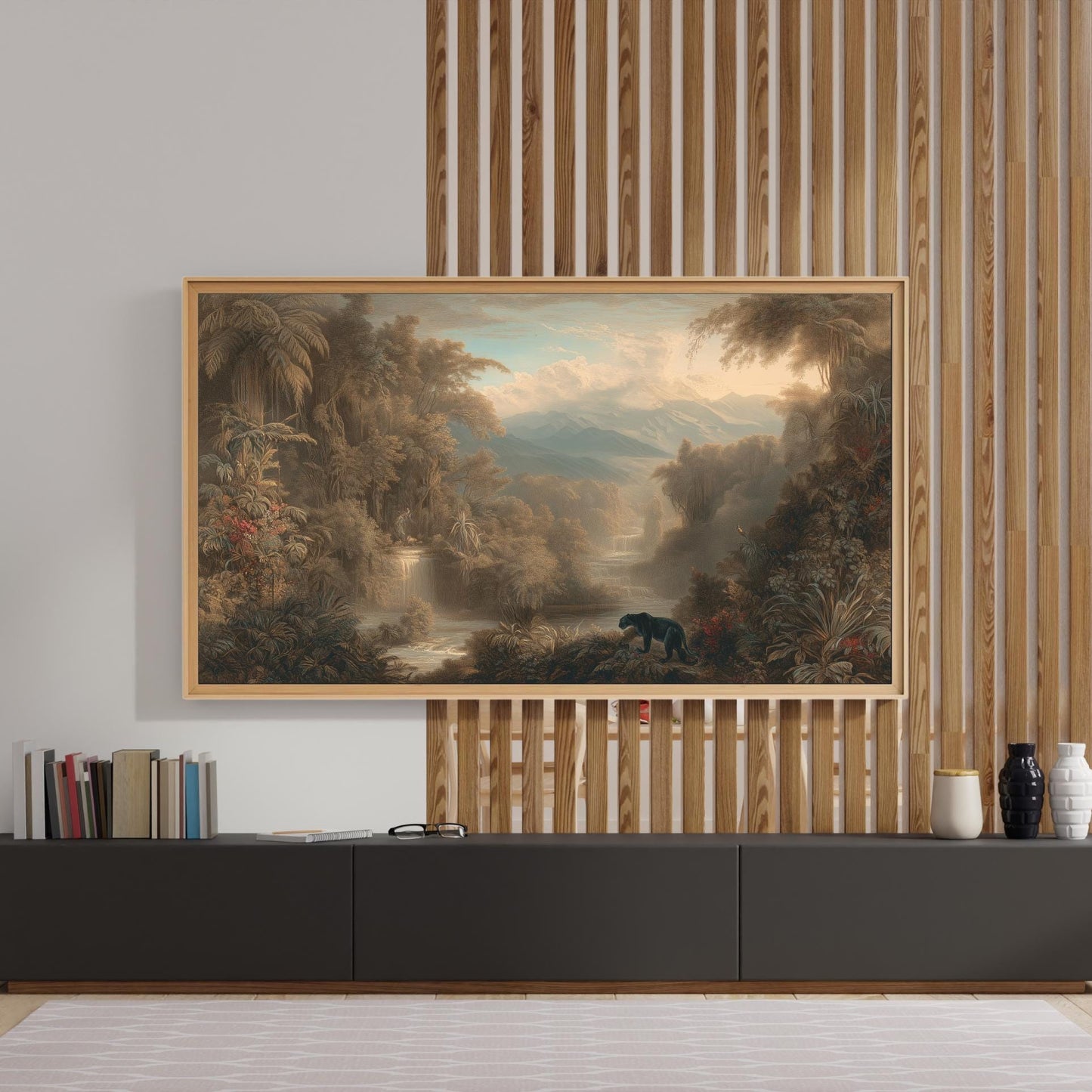 Frame TV Art → Romantic Jungle Landscape