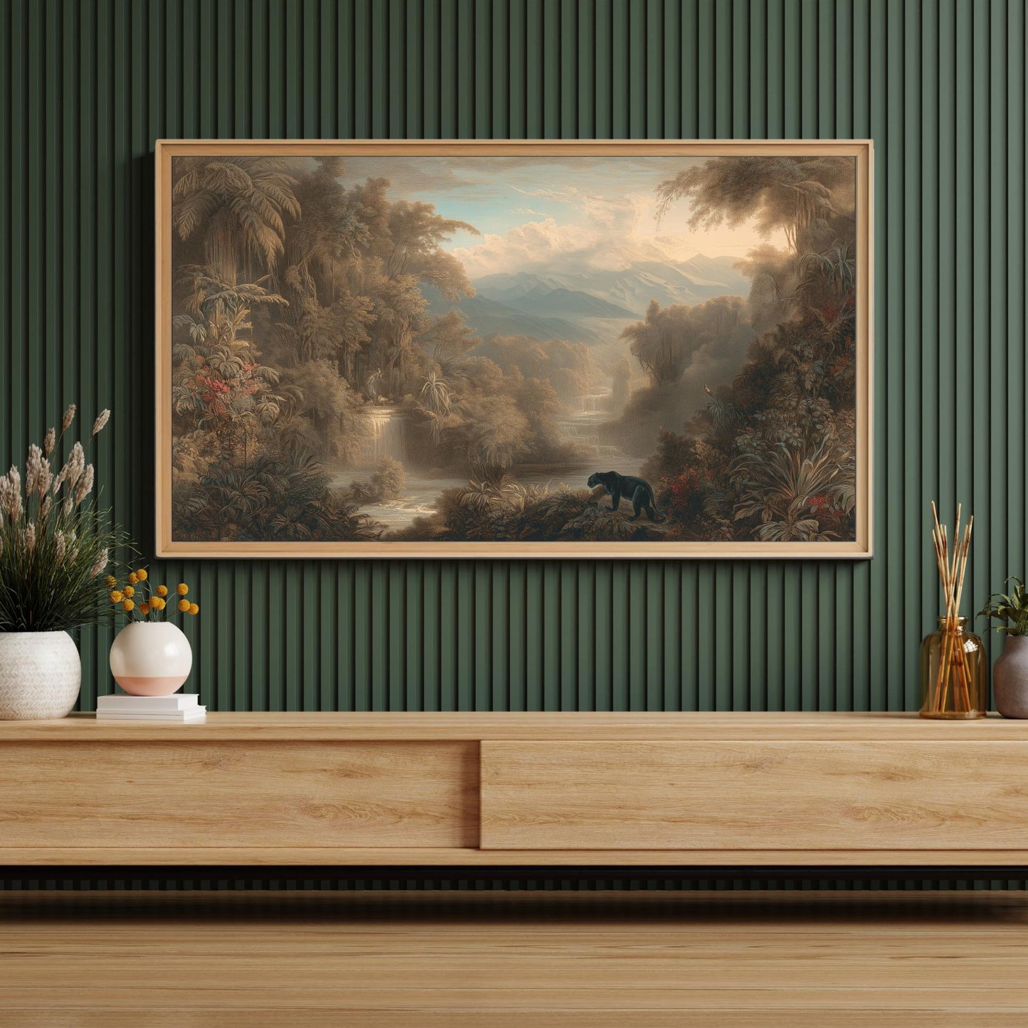 Frame TV Art → Romantic Jungle Landscape