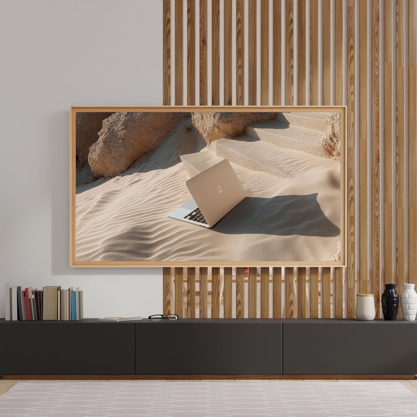 Frame TV Art → Minimalist Digital Nomad Aesthetic