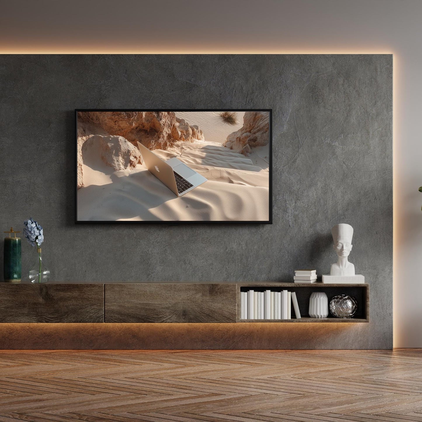 Frame TV Art → Minimalist Digital Nomad Aesthetic