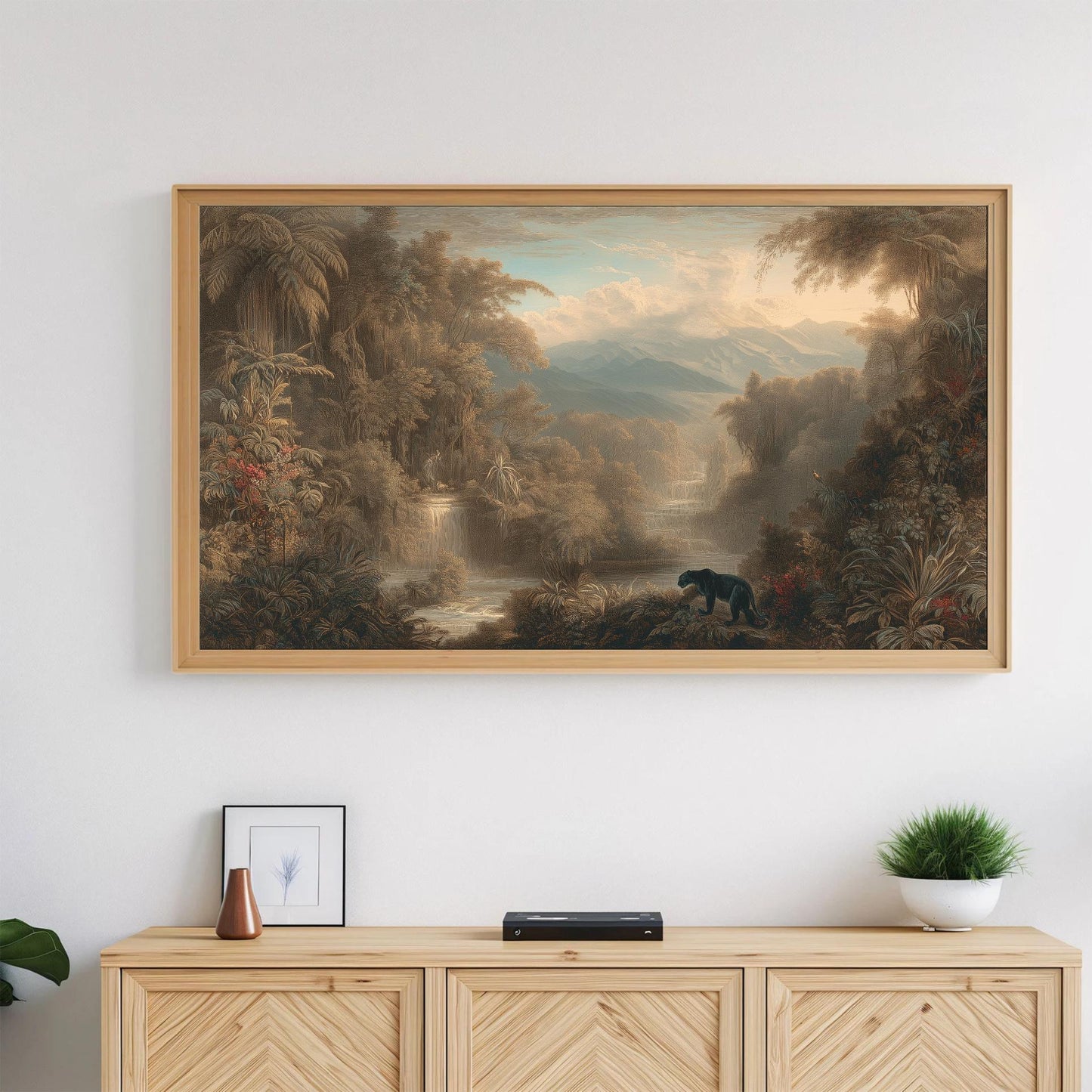 Frame TV Art → Romantic Jungle Landscape