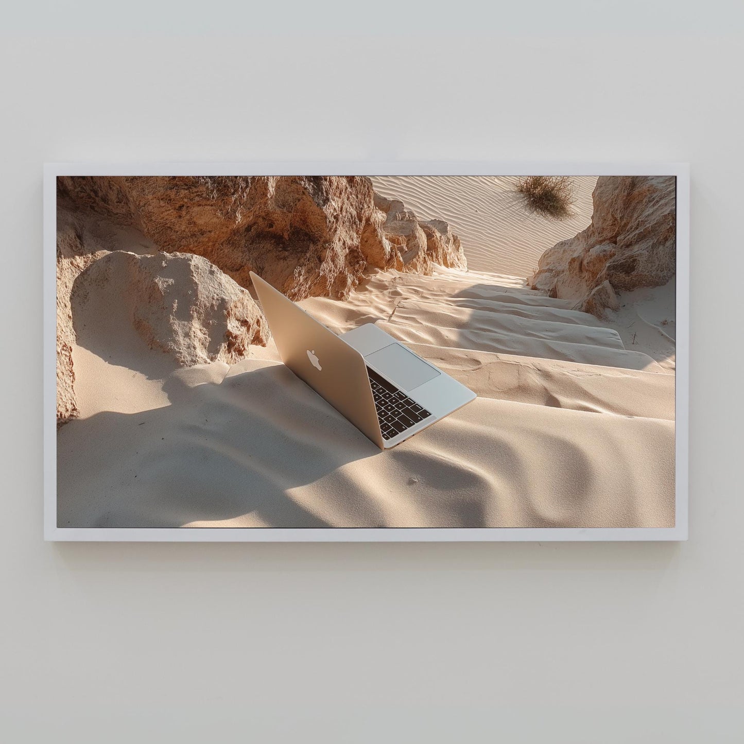 Frame TV Art → Minimalist Digital Nomad Aesthetic