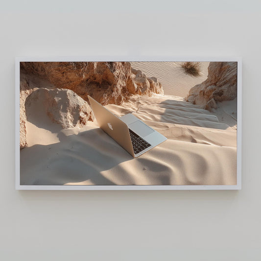 Frame TV Art → Minimalist Digital Nomad Aesthetic