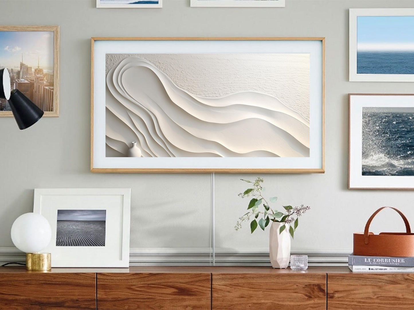 Frame TV Art → Elegant Beige Textures Art Pack of 6