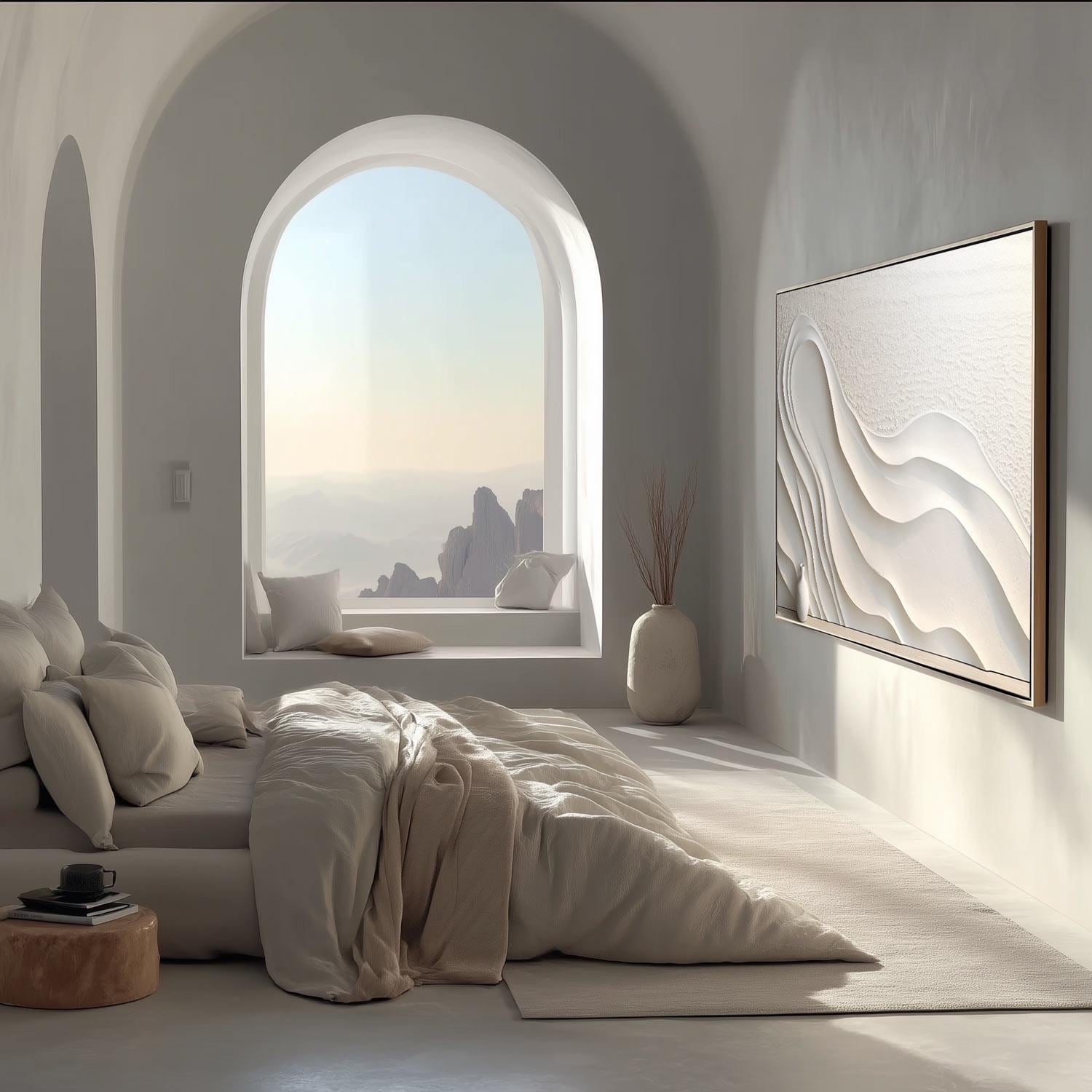 Samsung Frame TV Art → Beige Textures Bundle of 3→ Hisense Canvas Art Download